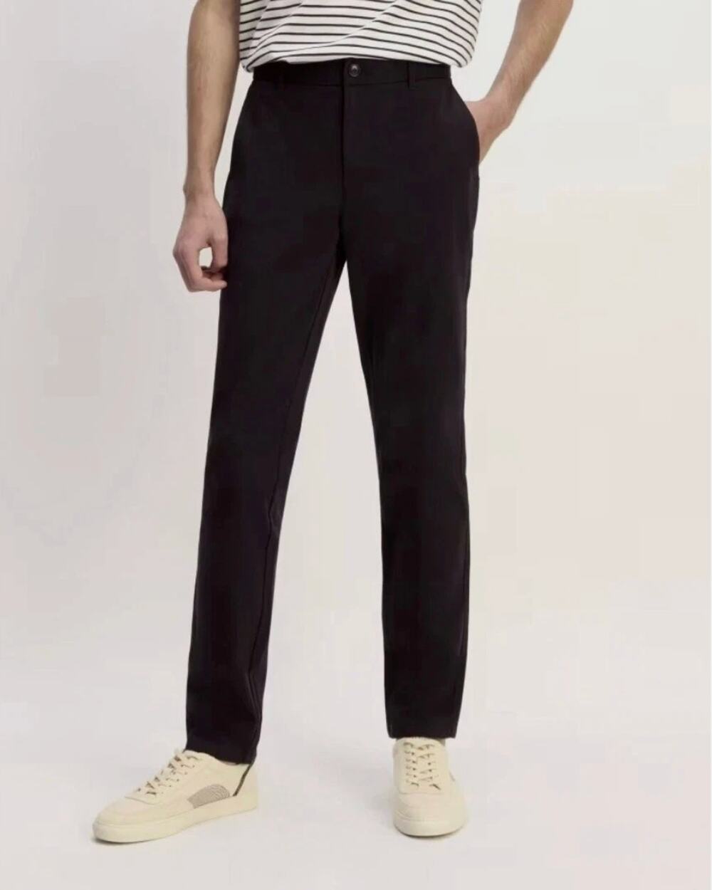 EVERLANE Men's The Performance Chino Pants 33x28 Black Modern Fit NWT